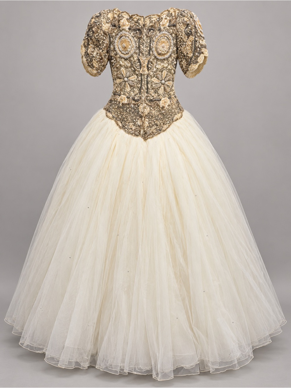 Vintage Scaasi Bride Eva Haynal Forsyth Beaded Wedding Gown